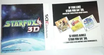 Comprar Star Fox 64 3d Nintendo 3ds Solo Instructivo Manual Booklet