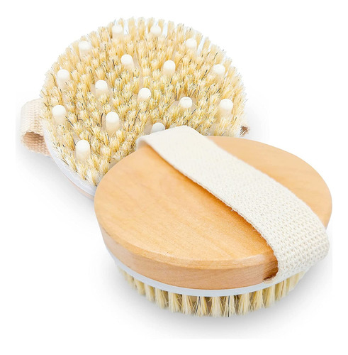 Cepillo Corporal De Cerdas Naturales, Cepillo Para Masaje