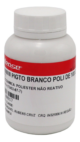 Pigmento Branco P Resinas Poliester Epoxi Artesanato E+ 100g