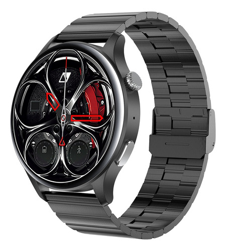 Smartwatch Reloj Pulsera Deportivo Redondo Para Hombre Acero