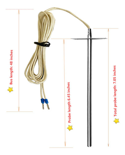 Rtd Rtd Parrilla Con Sensor De Sonda De Temperatura, Piezas