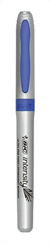 Juego De 12 Marcadores Permanentes Azul Intensity Bic