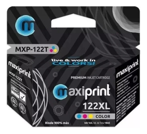 Cartucho Hp Maxiprint Mxp-122t Color Compatible Hp