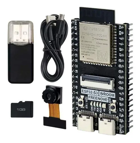 Tarjeta Freenove Esp32 S3 Wrover + Camara Ov2640 + Memoria