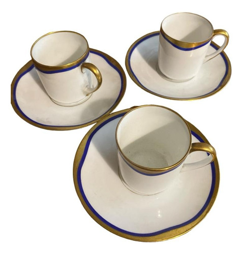 Juego De 3 Tazas De Cafe Con Plato Hutschenreuther Bavaria