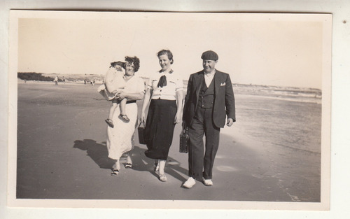 1937 Fotografia Real En Playa De La Floresta Canelones 