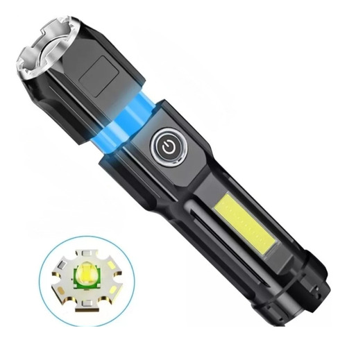 Linterna Led Cree 5w Xpe Recargable Iman Usb 5v Zoom Lampara