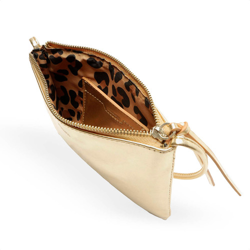 Bolsa Média Anacapri Tiracolo Basic Dourado - Feminino