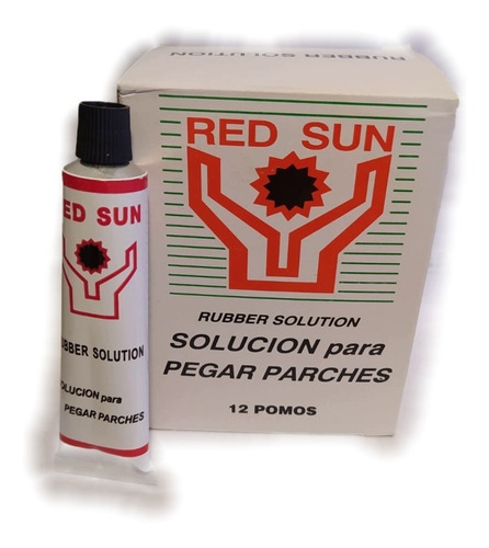 Solución Para Parches Red Sun Caja De 12 Unidades Pomo 20cc