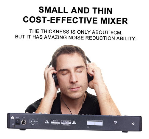 Mesa De Mezclas Memory Broadcast Mx-1200usb-bt Ammoon Mixer