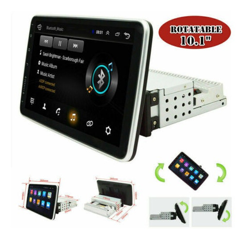 10pulgada Pantalla Giratoria 1 Din Android 9.1 Coche Estére