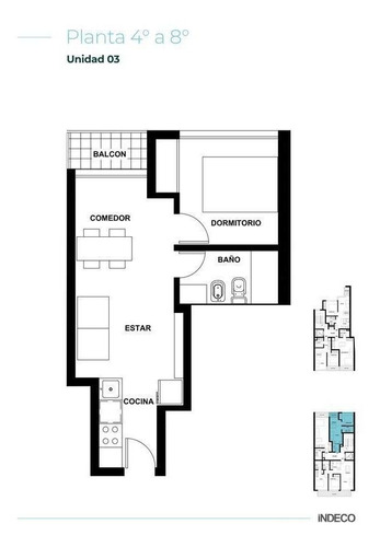 Imagen 7 de 7 de Montevideo 1600 - Departamento De Un Dormitorio En Venta - Rosario