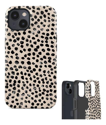 Funda Doble Capa Animal Print Para iPhone Carcasa Leopardo 