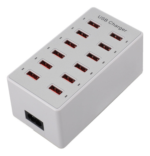 Estación De Carga Usb De 12 Puertos, 60 W, Múltiples Puertos