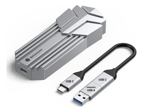 Adaptador Caja Ssd Externo M.2 Nvme M.2 Sata A Usb C Pc Mac