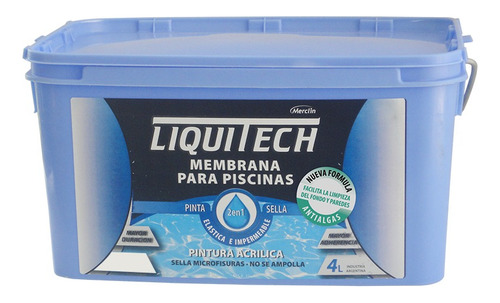 Membrana Piscina Pileta Cemento X 4 Lts Liquitech 3 En 1
