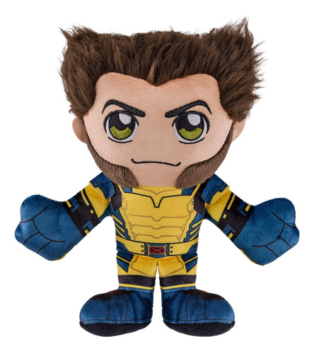 Bleacher Creatures Marvel Deadpool 3 Wolverine - Peluche Sentado Kuricha De 8 Pulgadas, Juguete Suave Inspirado En Chibi