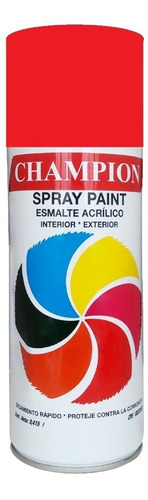 Pintura En Spray Champion Fondo Anticorrosivo Rojo