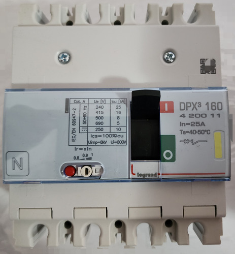 Interruptor Automatico 4p 25a 16ka Ref 420011 Legrand