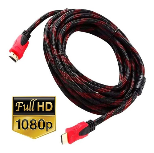 Imagen 5 de 8 de Cable Hdmi 5 Metros 1080p Reforzado Filtro Tv Ps4 Pc Ps3
