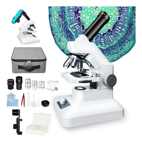 Microscopio Foroland 2024 El Microscopio Más Nuevo 100x-2000
