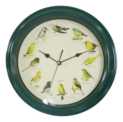 Xt Reloj De Pared Con Pájaro Cantor, Reloj De Pared Con