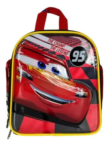 Lonchera Escolar Termica Ruz Disney Cars Rayo Mcqueen Champ Color Rojo