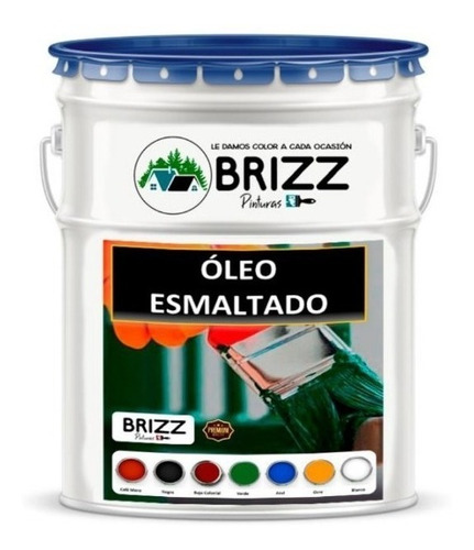 Oleo Esmaltado Brizz - Color Negro 1 Galon