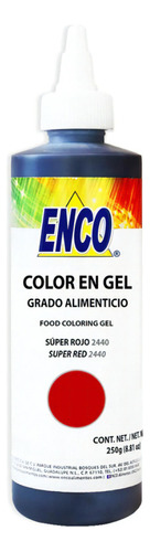Color Gel Super Rojo Comestible Enco 250 Grs 2440-250