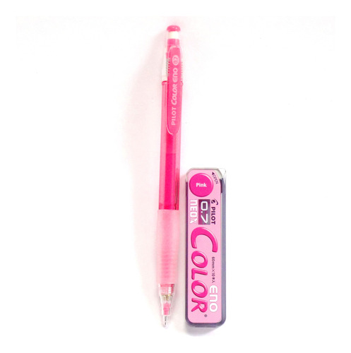 Pilot Color Eno Rosa Set, Mina De 0,7 mm Lapiz Mecanico + Po