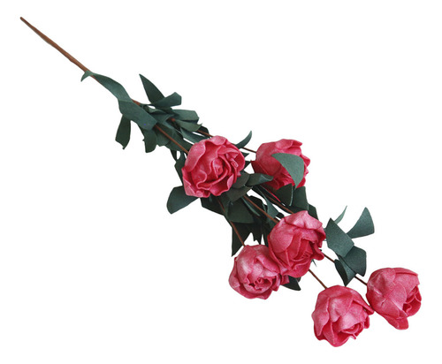 Ramo De Novia Artificial Con Flores Falsas, Rosas Y Flores