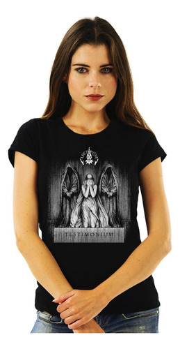 Polera Mujer Lacrimosa Testumonium Album Cover Metal Impresi