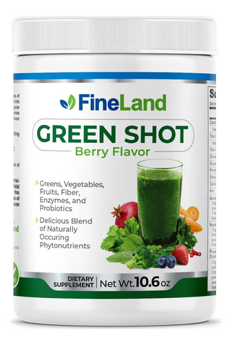 Green-shot Fineland Verduras Frutas Fibra Enzimas Probiótico