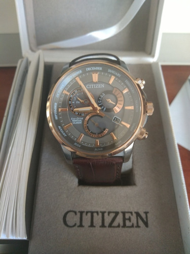 Relógio Masculino Citizen Eco-drive Tz20868c Pulseira Couro