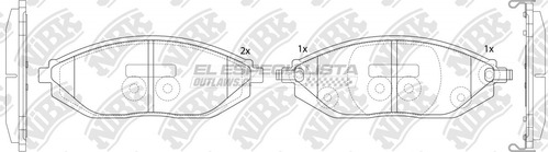 Pastillas De Freno Chevrolet (gm) Spark 1.0 2011 Nibk Del