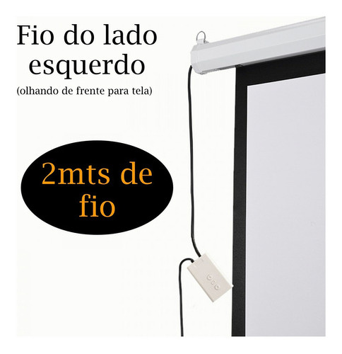 Tela De Projeção Crystal View 120 Polegadas Datashow Telão
