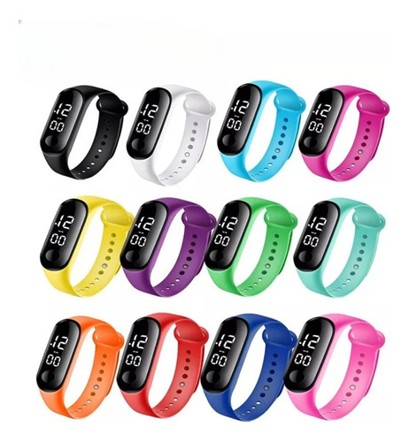 40 Piezas Reloj Led Digital Watch Touch Unisex Mayoreo