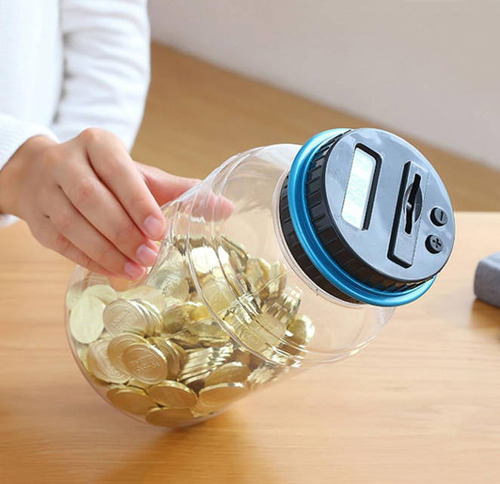 Alcancía Electrónica Digital Con Contador De Monedas Tiene capacidad para 800 piezas JOYGOD