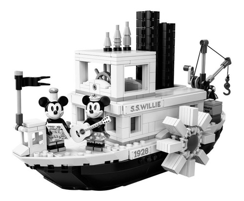 Lego Mickey Mouse 21317 Steamboat Willie Barco Lego Ideas 
