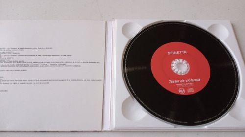 Luis Alberto Spinetta - Tester De Violencia - Cd Imp Arg (Usado)