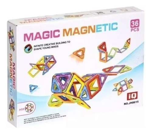 Bloques Para Armar Magnetic Magic 36 Pcs