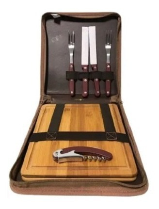 Imagen 2 de 3 de Set Asado Tablas Y Cubiertos Toyota