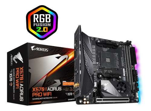 Gigabyte X570 I Aorus Pro Wifi Am4 Mini Itx Rgb Fusion Oc M.2 U3.1 Crossfire Sli Pcie 4.0