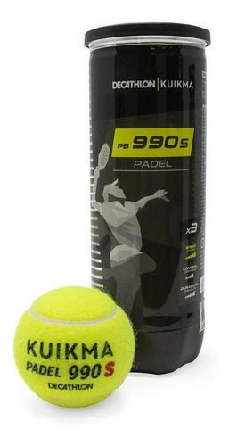 Bolas De Padel Pb 990 Speed  (tubo De 3) - Cor Amarela