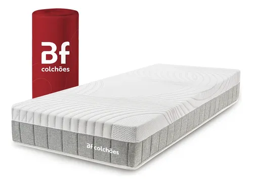 Colchão Solteiro Ortopédico BF Antistress a Vácuo 88x188cm BF Colchões