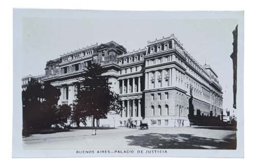 Buenos Aires Palacio De Justicia Foto Postal Rius