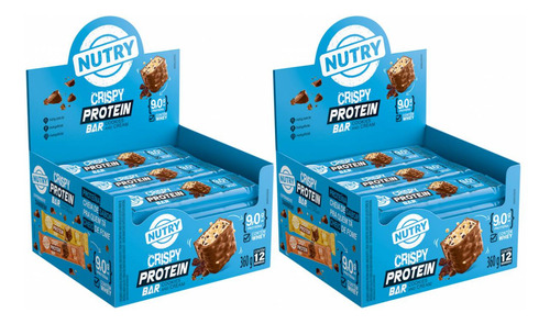 try Crispy Protein Bar Cookies E Cream 30gr Dp 12 Un