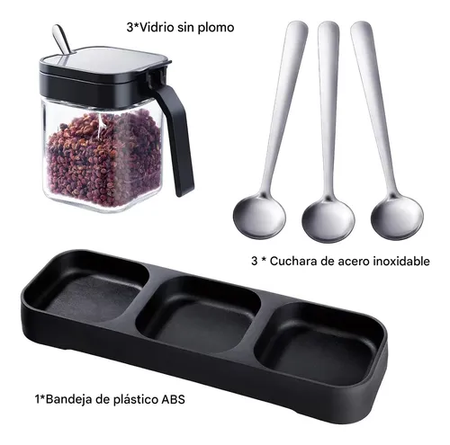 Caja De Condimentos De Cocina Set De 3 Para El Hogar Organización Y Estilo En Tu Cocina De Alta Calidad Everest