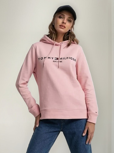 Polerón Tommy Hilfiger Rosa - Calce Regular Mujer