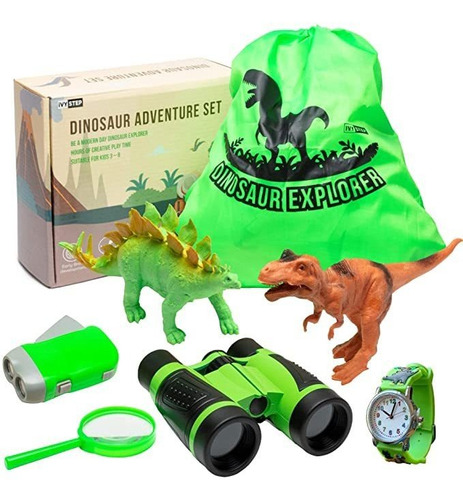 Ivy Paso Dinosaurio Explorador Kit Para Niños Y Niñas Con Pr